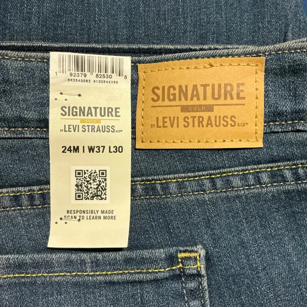 Levi Strauss Signature Gold Mid‎ Rise Skinny Jeans Women's 24M W37 L30 Blue